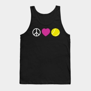 Peace Love Tennis by CoVA Tennis Tank Top